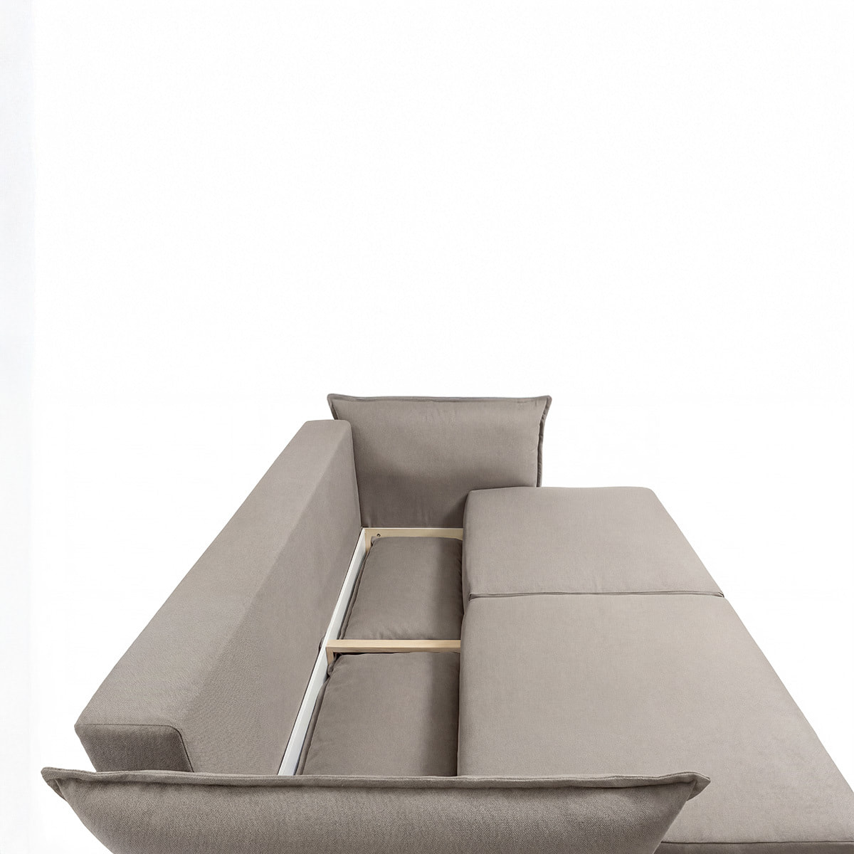 Canapé Tissu Droit Convertible Verduro - 3 Places