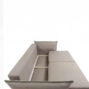 Canapé Tissu Droit Convertible Verduro - 3 Places