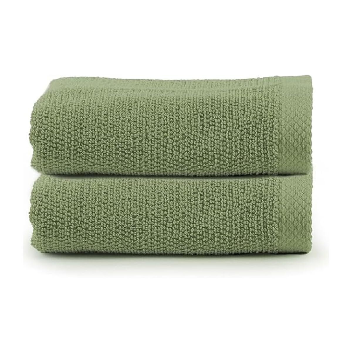 INTRECCI HOME Set Bagno 2 Asciugamani Ospite, in Puro Cotone 500 g,Morbidezza Extra, Assorbenza Superiore, Elegante e Durevole