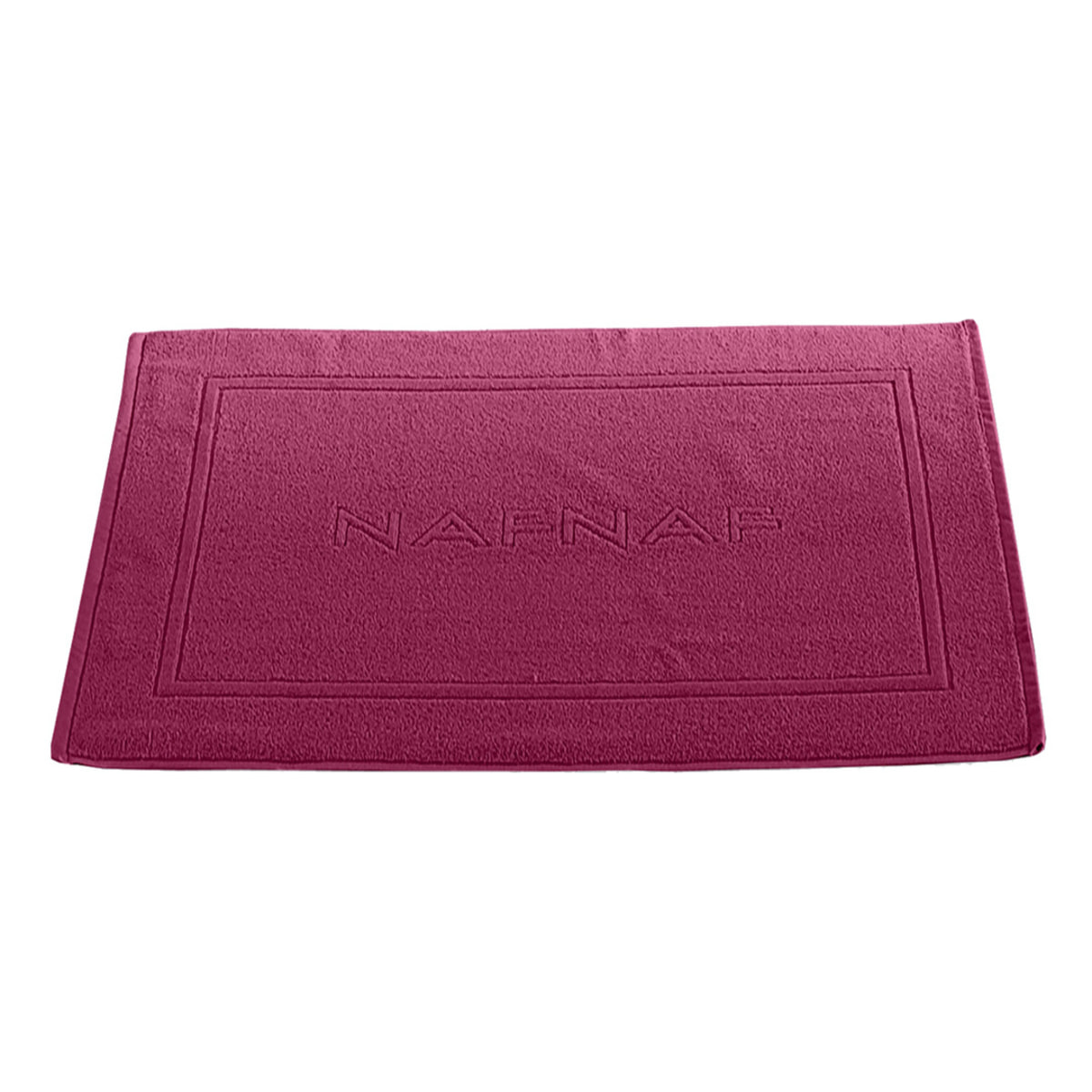 Tapis de bain CASUAL - coton 750 g/m2 - coloris pourpre