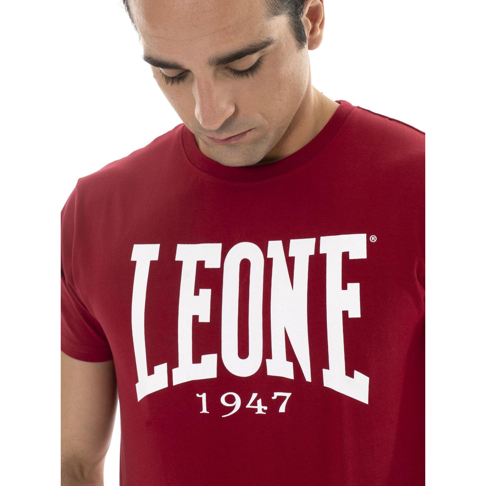 Camiseta de manga corta de algodón elástico con gran logo 'Basic'