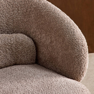 Fauteuil pivotant 360° tissu ELIAS