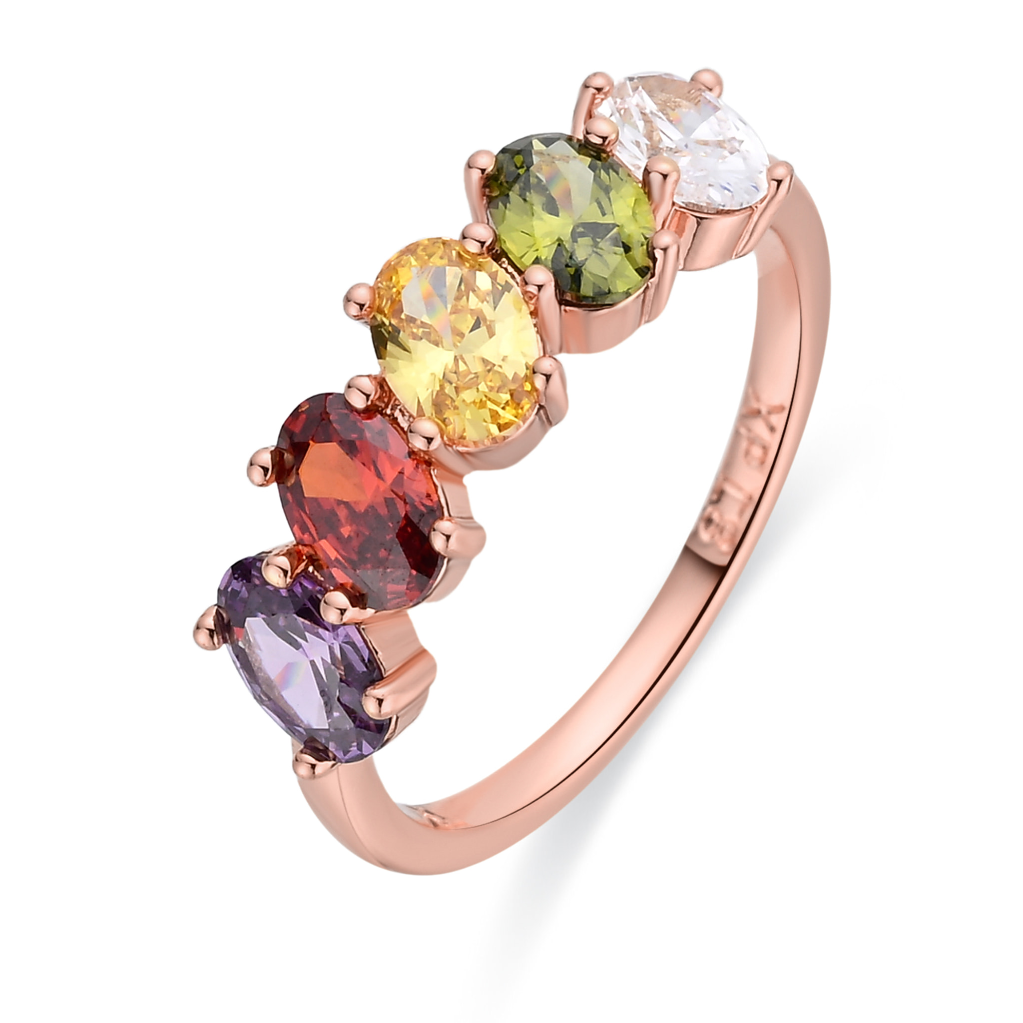 Anillo Sionvil acabado oro rosa 18k