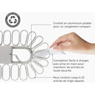 Petal™ Cintre de séchage écru à accroche rapide, 22 pièces, écru (50051)