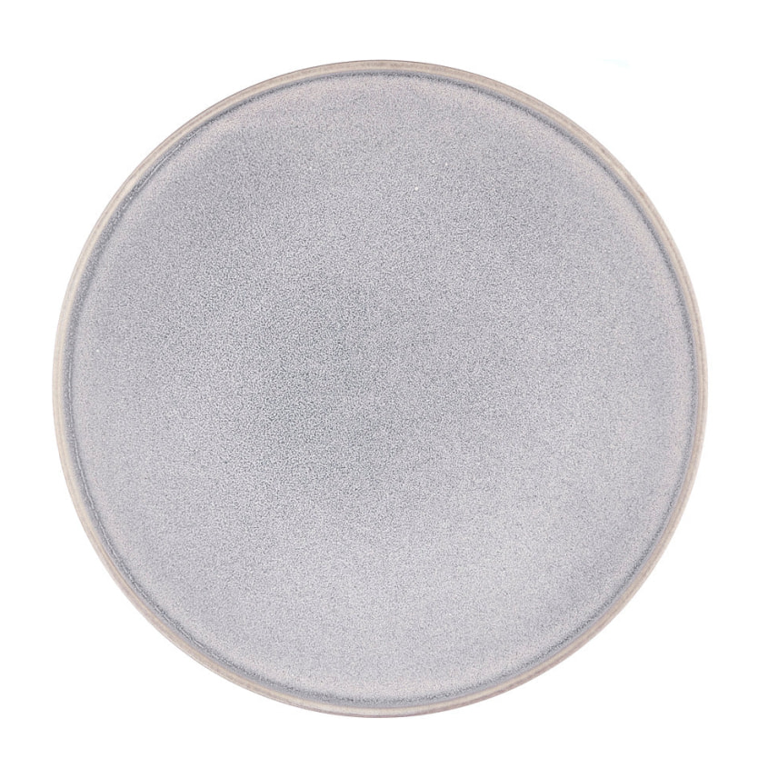 Assiette STONE Ø27,5cm - 6 pièces - Gris lune