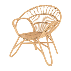 Fauteuil Ronnie en rotin naturel