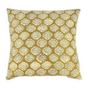 Coussin en coton jaune 40cm ALILA