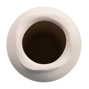 Florero Ceramica Beige 28x28x60 Cm