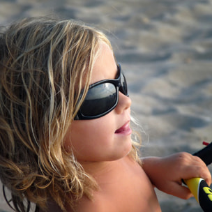 Gafas de deportes acuáticos OCEAN MENTAWAY - Negro brillante / Ahumada