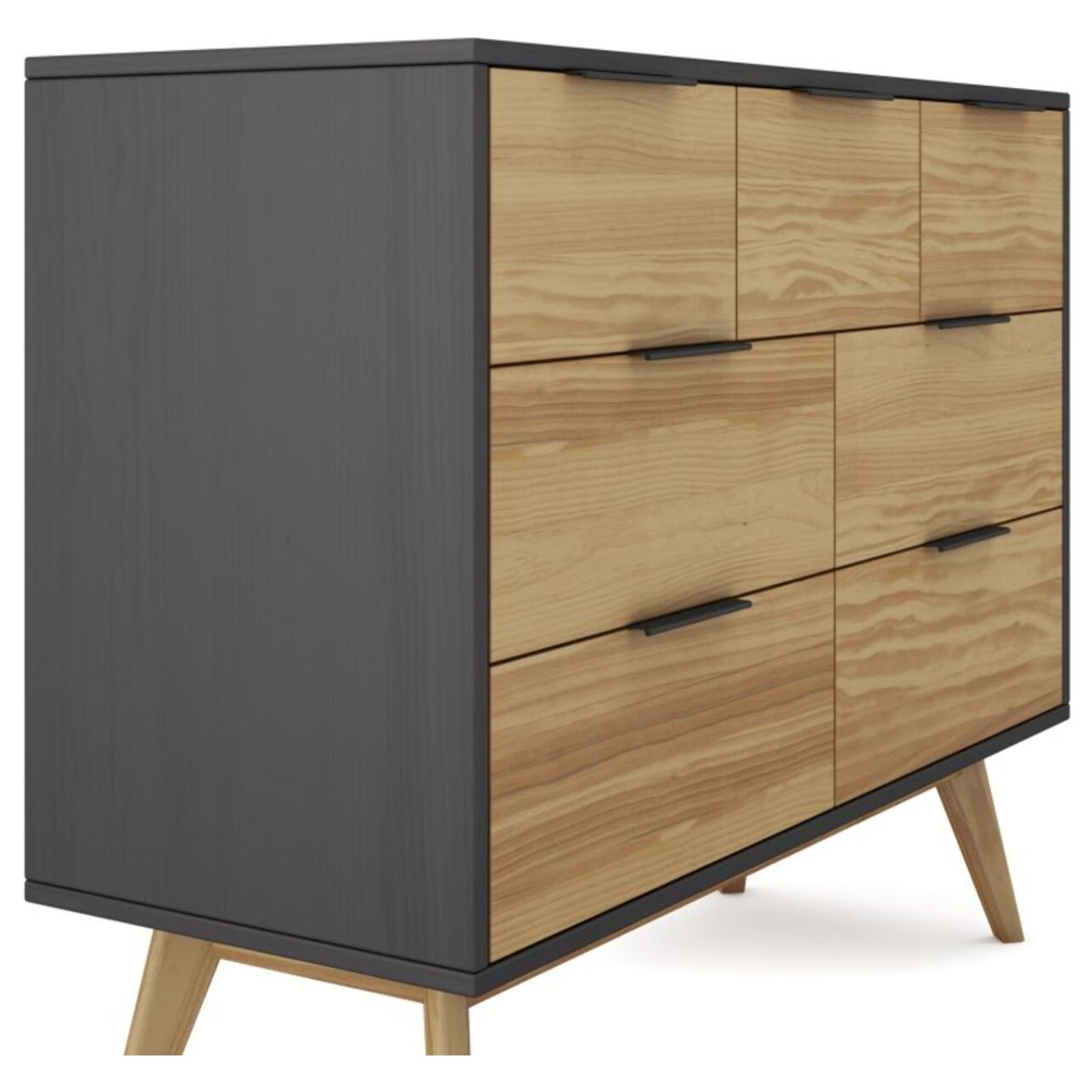 Cómoda Numa Gris Alpino - Oak