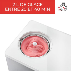 Turbine à glace LAGRANGE Glaces Pro 2L double cuve 419022