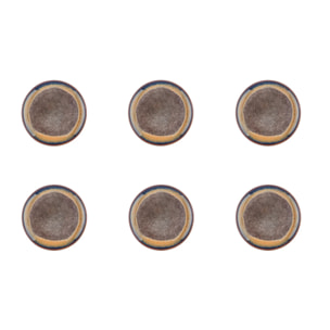 Assiette GENESIS Ø16,5cm - 6 pièces - Basalte