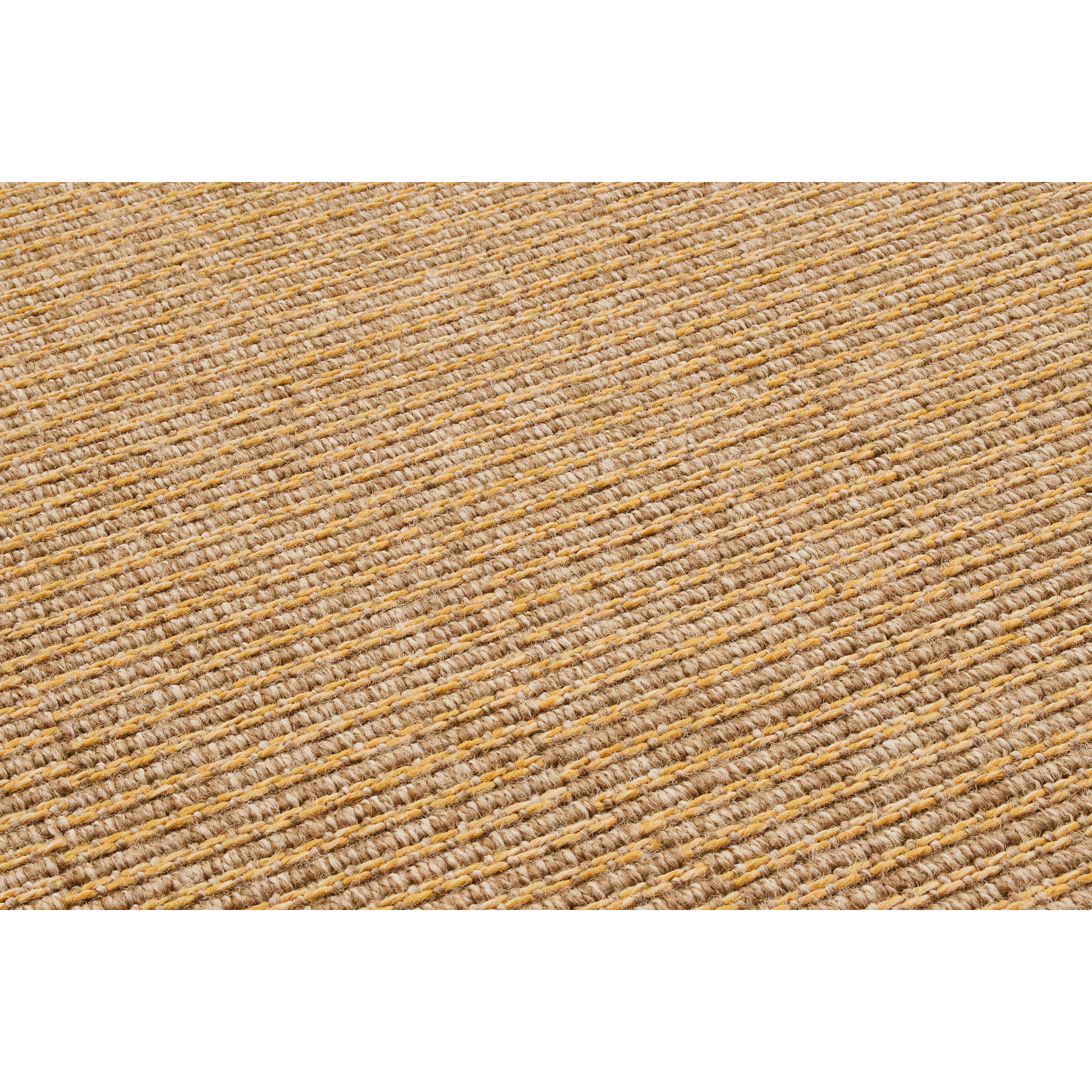 Tapis naturel motif jaune