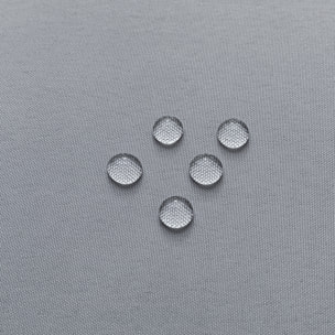 Nappe carrée et enduite antitache - Argent