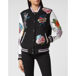 PHILIPP PLEIN Bomber de cuero HAWAII