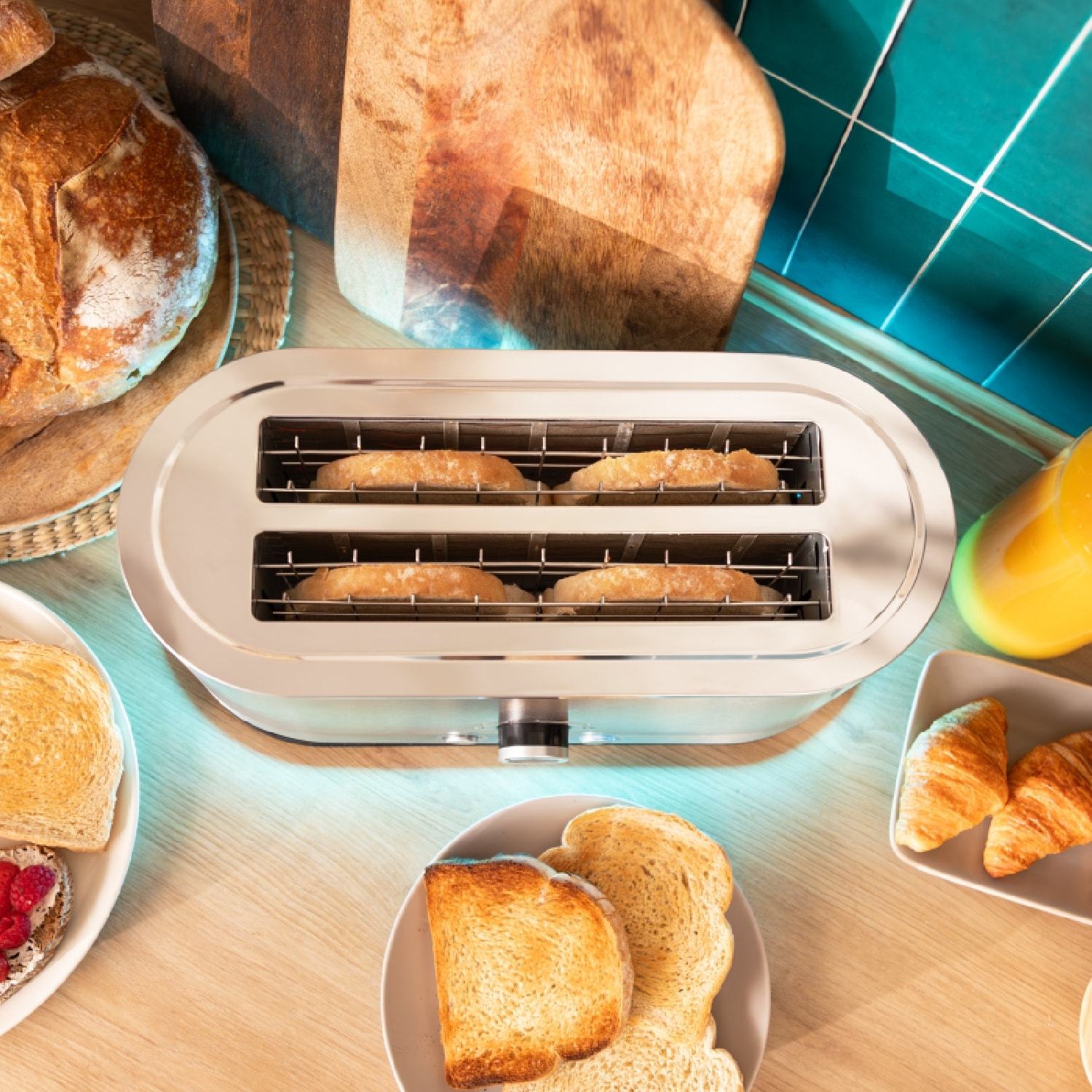 Cecotec Grille-pain vertical Shine&Toast Extra Double