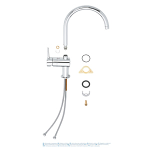 Mitigeur évier cuisine monocommande Minta Bec-C