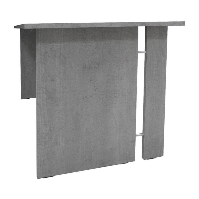 Scrivania lineare per ufficio e studio, 150 x 78 x 75, Cemento