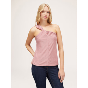 Motivi - Top monospalla lurex - Rosa