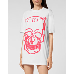 PHILIPP PLEIN T-Shirt Round Neck SKULL AND PLEIN