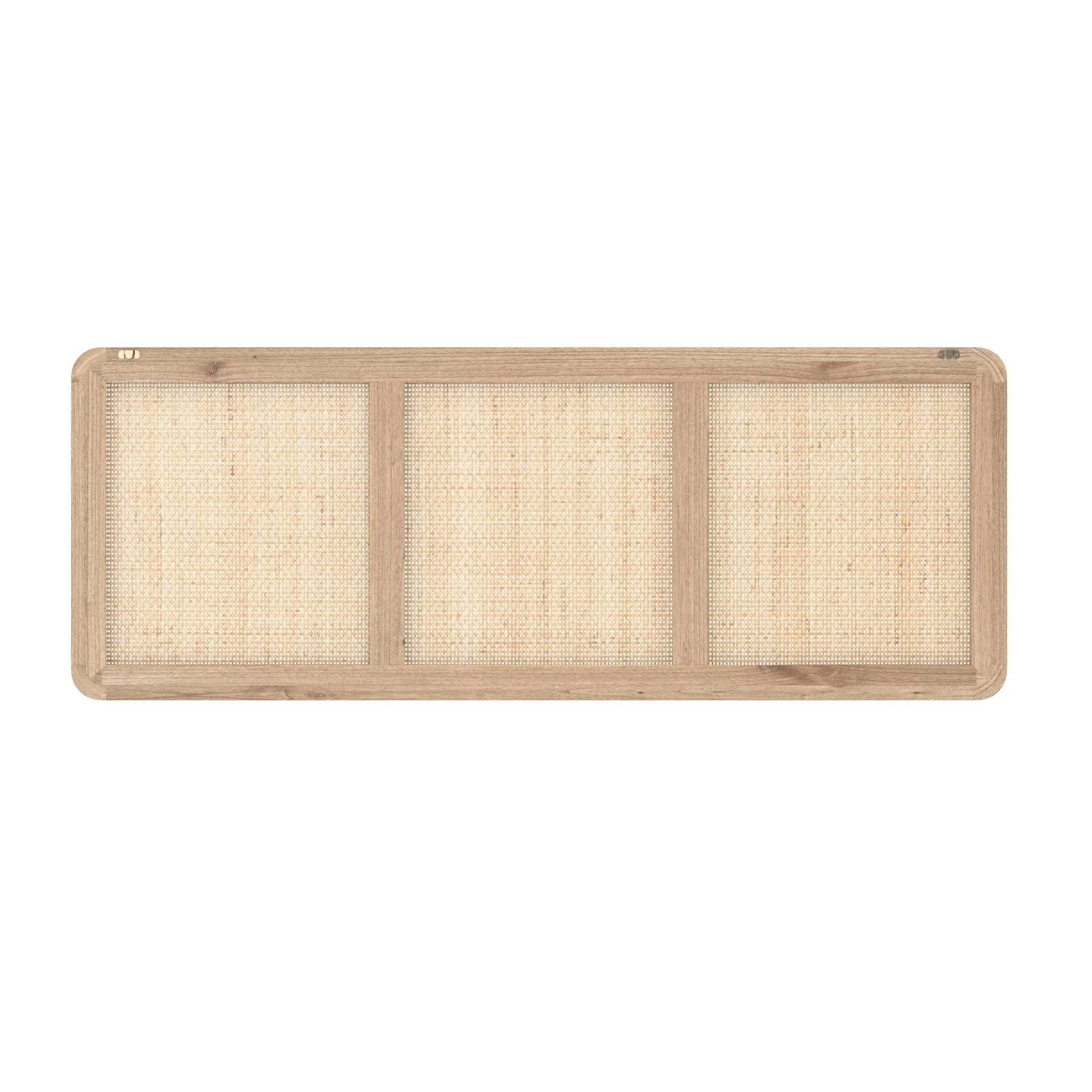 Tête de lit à suspendre en bois et cannage 160 cm - Khao