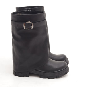 BIKER PRD RISVOLTATO NERO