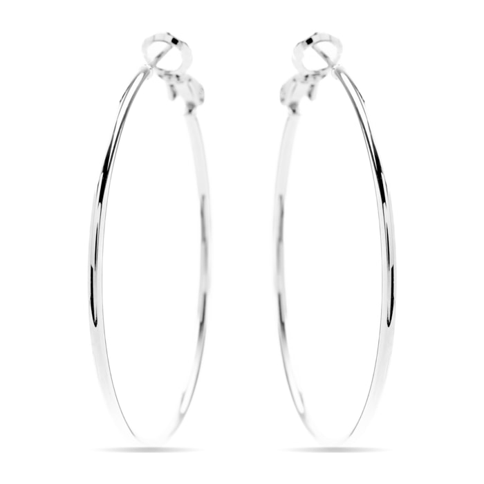 Pendientes Lux by Lux acabadoss en rodio