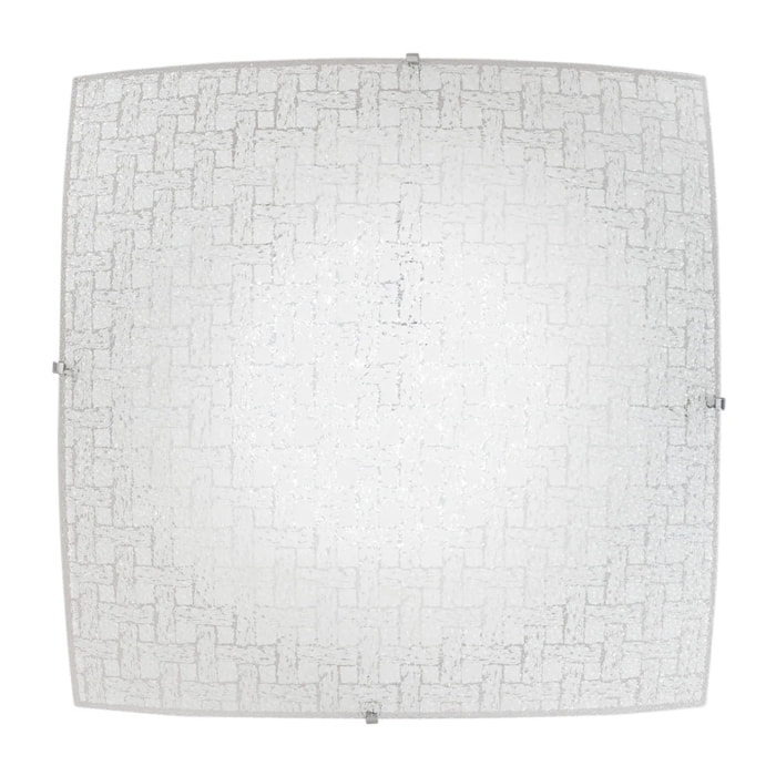 Plafoniera PAMELA in vetro bianca 24 W 4000 K (luce naturale)