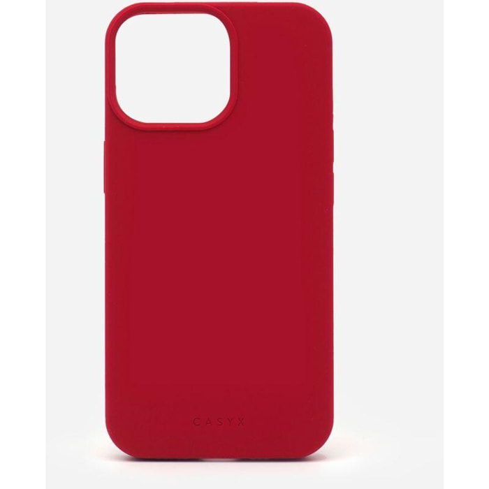 Coque CASYX iPhone 14 Pro Max silicone Rouge Ma