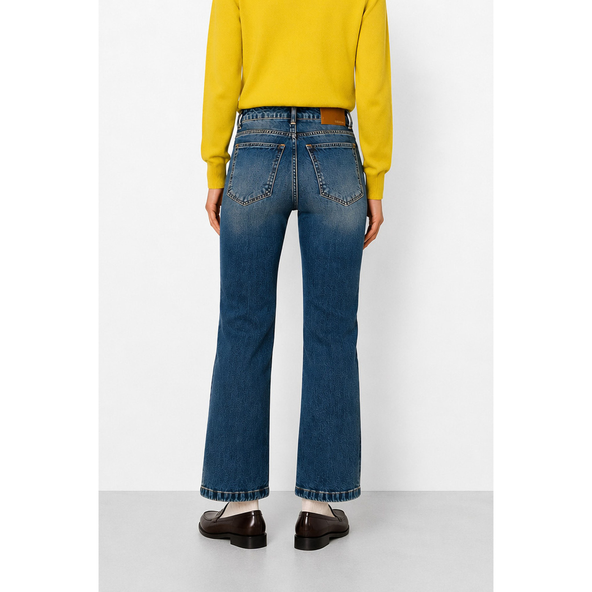 Kocca - Pantaloni in denim da donna a vita alta con 5 tasche Donna