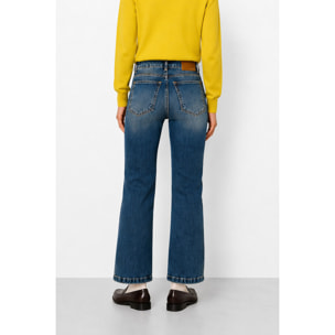 Kocca - Pantaloni in denim da donna a vita alta con 5 tasche Donna