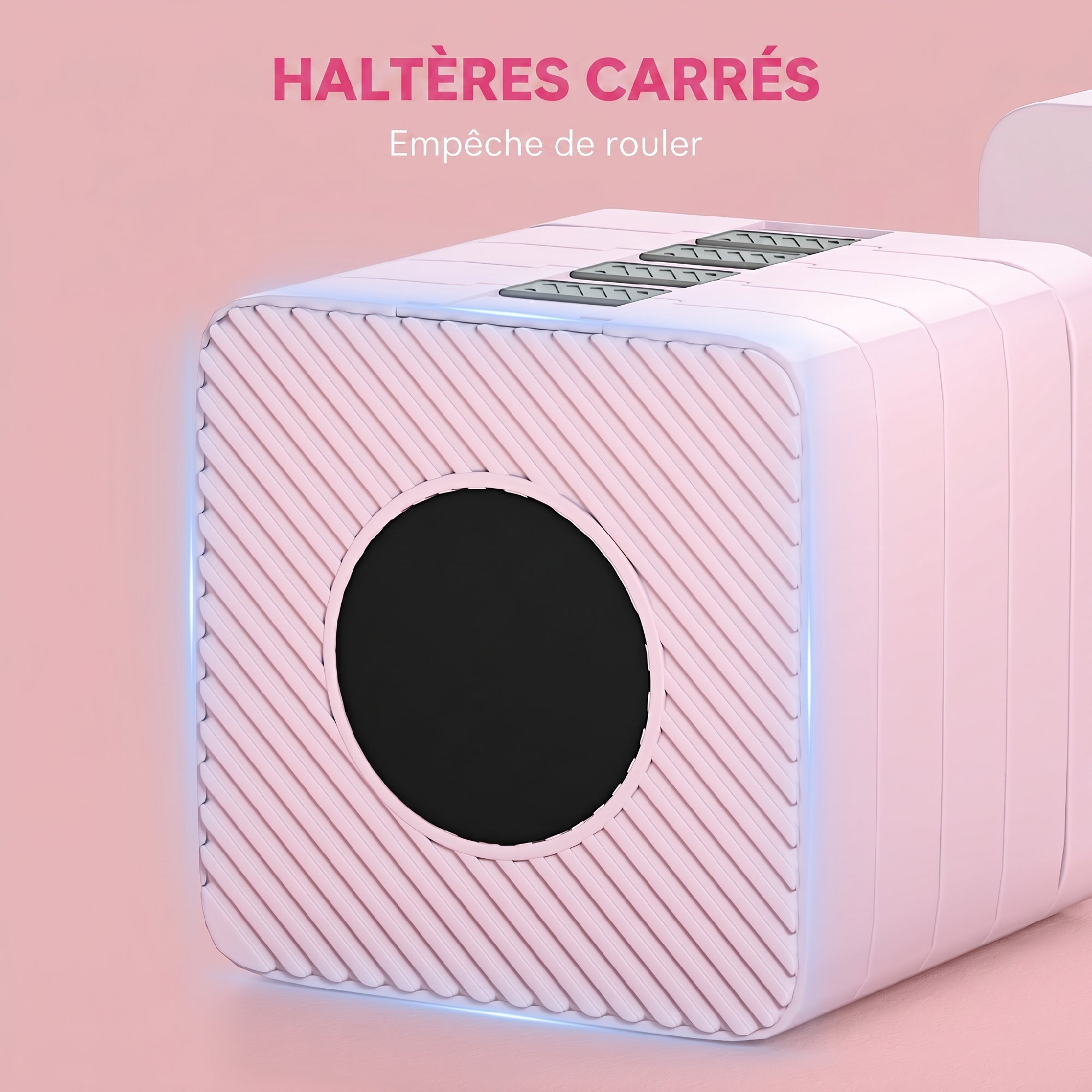 Haltères réglables total 10 Kg max. - haltères évolutives design rose