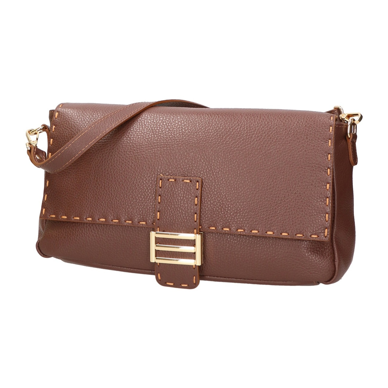 Borsa a spalla da donna - Modello Walda - Vera pelle - 34.0 x 17.5 x 10.0 cm