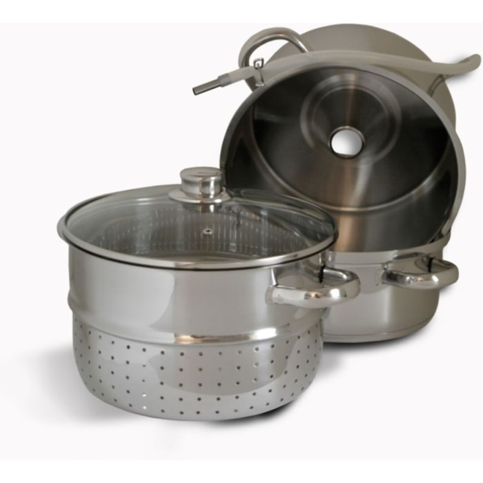 Extracteur de jus BAUMALU à vapeur diam 26 cm inox