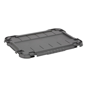Boîte de rangement rectangulaire Block'it 60L transparent