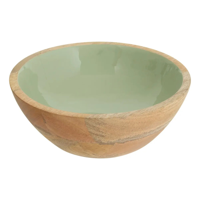 Saladier Inaya D19cm vert et manguier