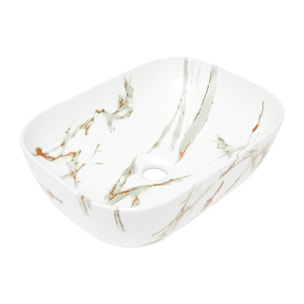 Le célèbre Infinitio 45,5x32,5 cm lavabo en marbre sans trop-plein (SATINF4532MR)