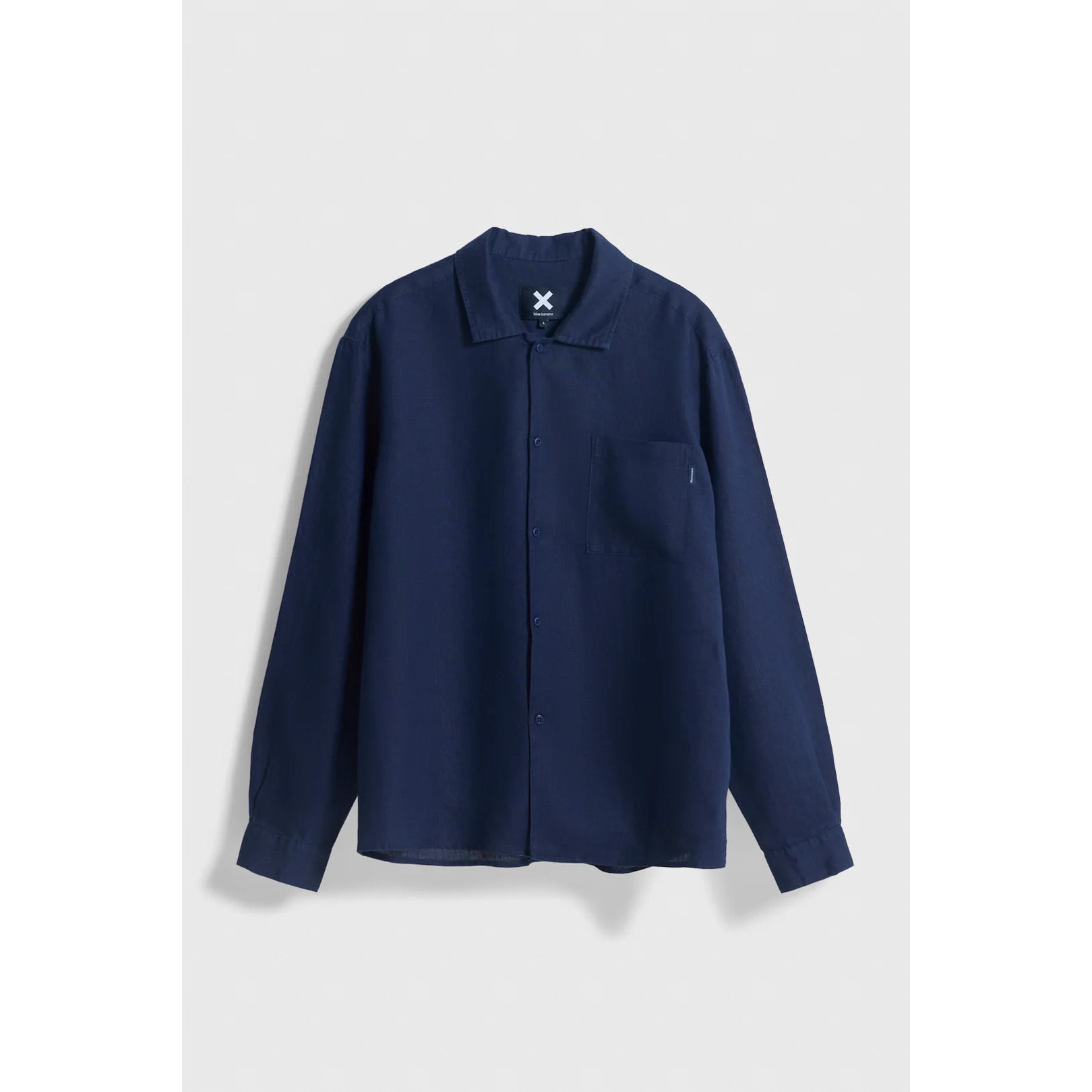 CAMISA DE LINO BREEZE AZUL MARINO