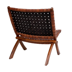 Fernando - fauteuil - en simili - Marron