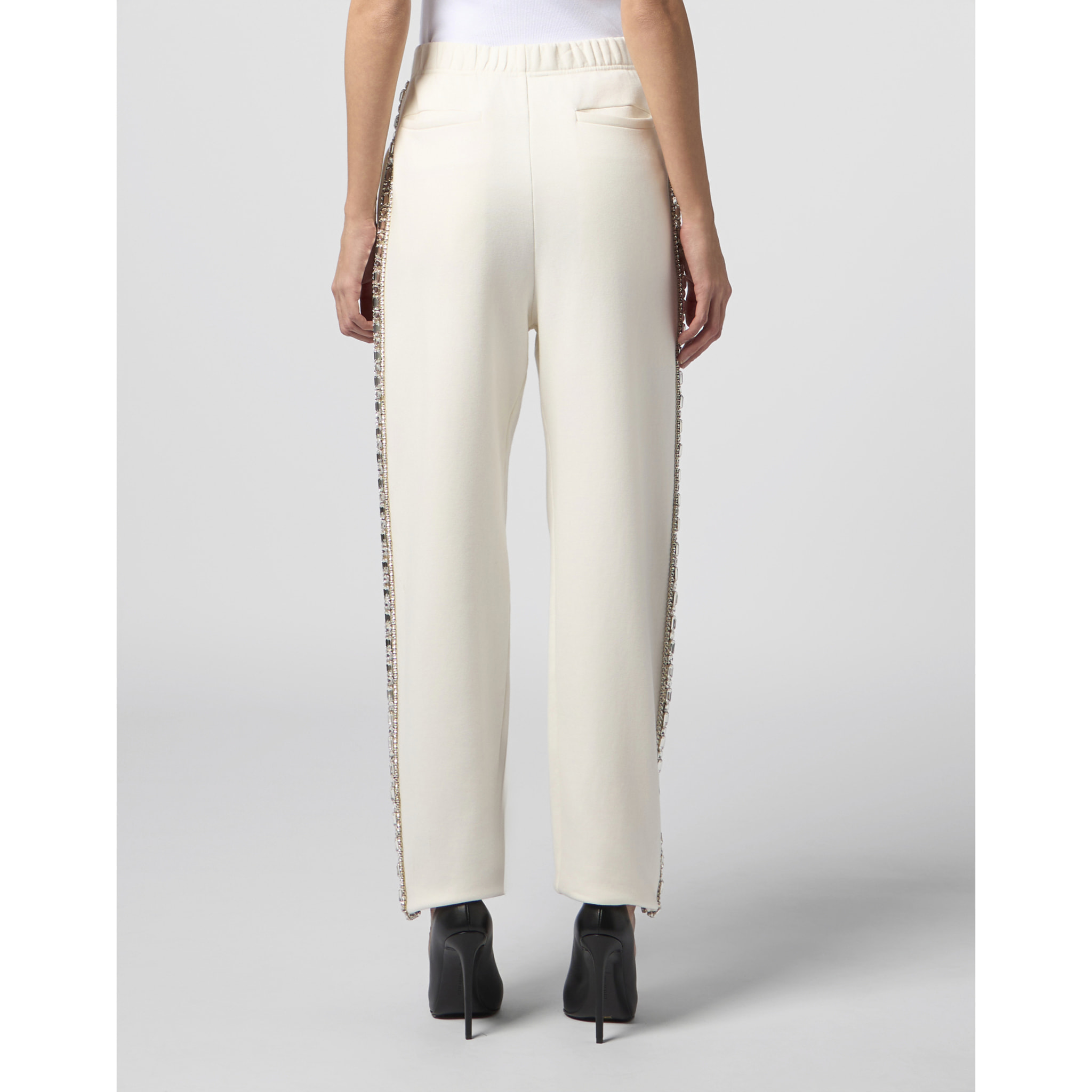 PHILIPP PLEIN Washed Joggers Tennis Club Crystals