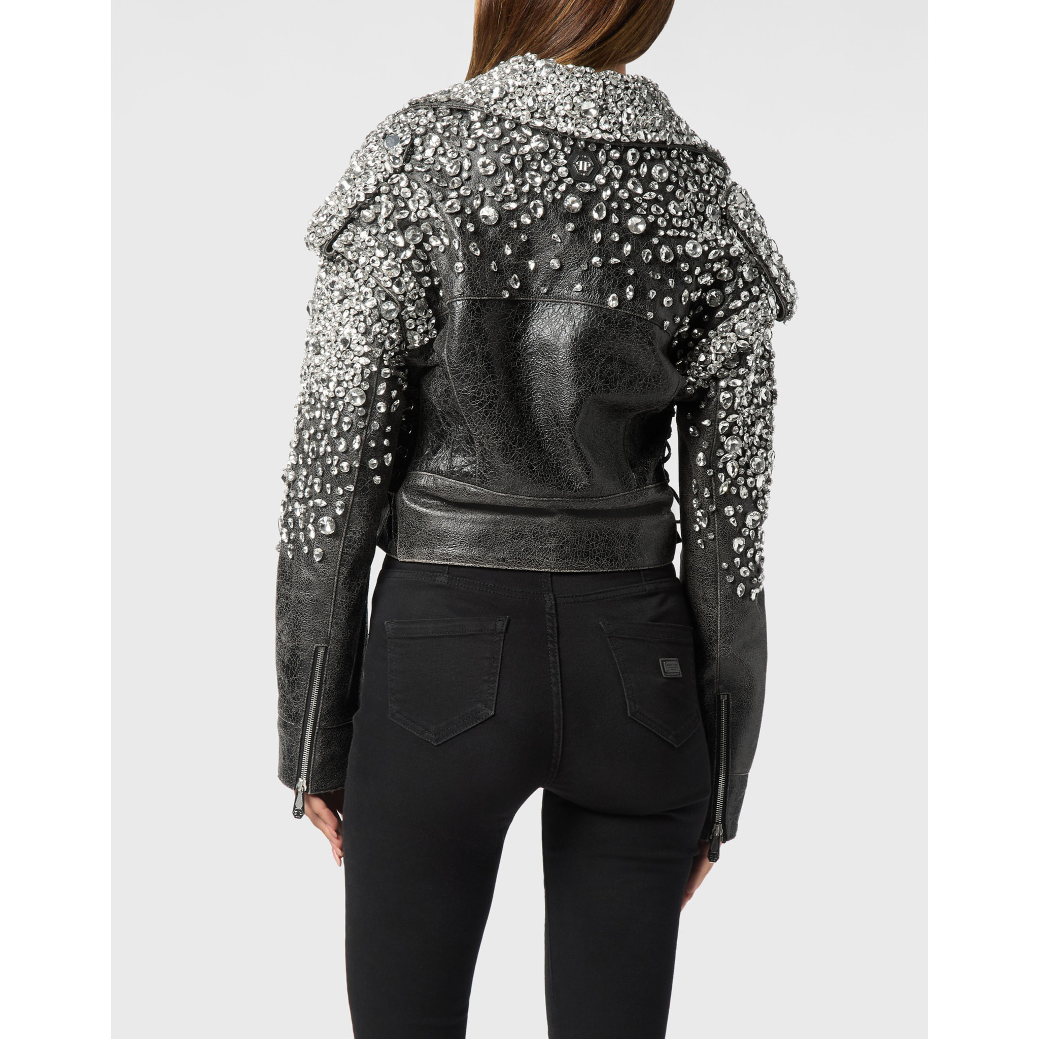 PHILIPP PLEIN Oversize Biker Jacket