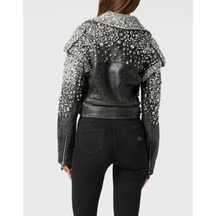 PHILIPP PLEIN Oversize Biker Jacket