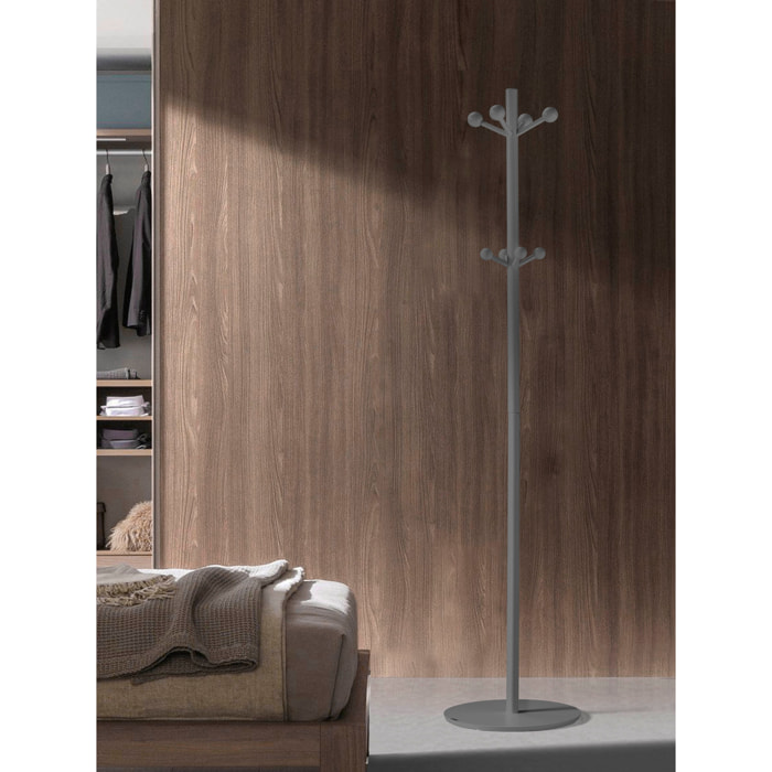 Perchero Unique madera haya gris 182x37x37 cm