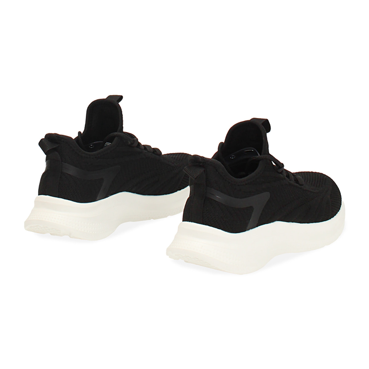 Slip on donna nera in tessuto