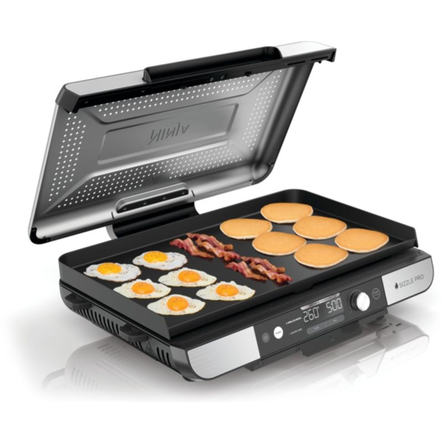 Plancha électrique NINJA GX101EU gris grill/plancha intérieurXL à poser, 47x24.7 cm