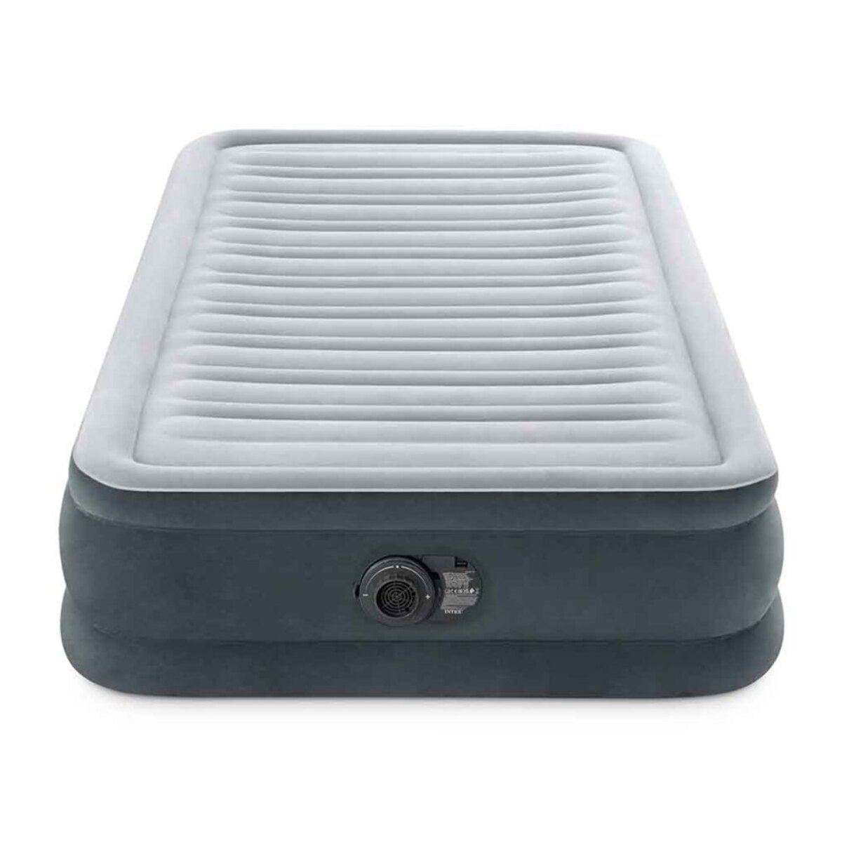 Intex Materasso Gonfiabile Dura-Beam Comfort Plush Singolo con Pompa Elettrica Incorporata, 99x191x33 cm