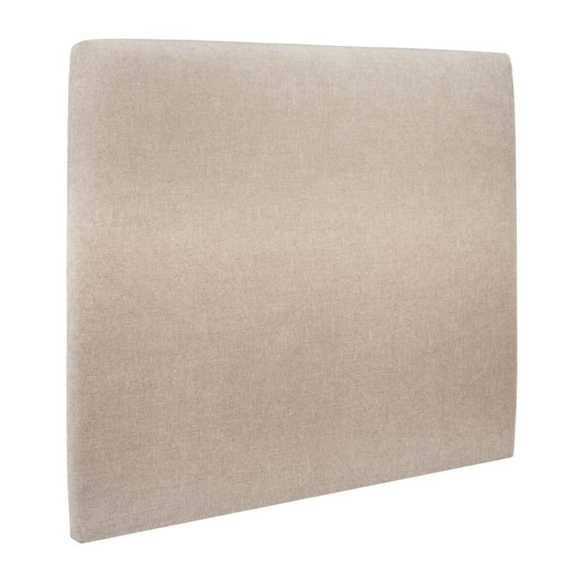 Lit avec sommier et tête de lit lisse - Toile nattée au style contemporain - Adapté à tous les matelas, montage rapide - Design épuré - Hauteur Totale : 39 cm