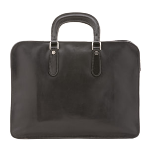 Borsa a mano  unisex In Vera pelle Made in Italy 40x30x8 cm