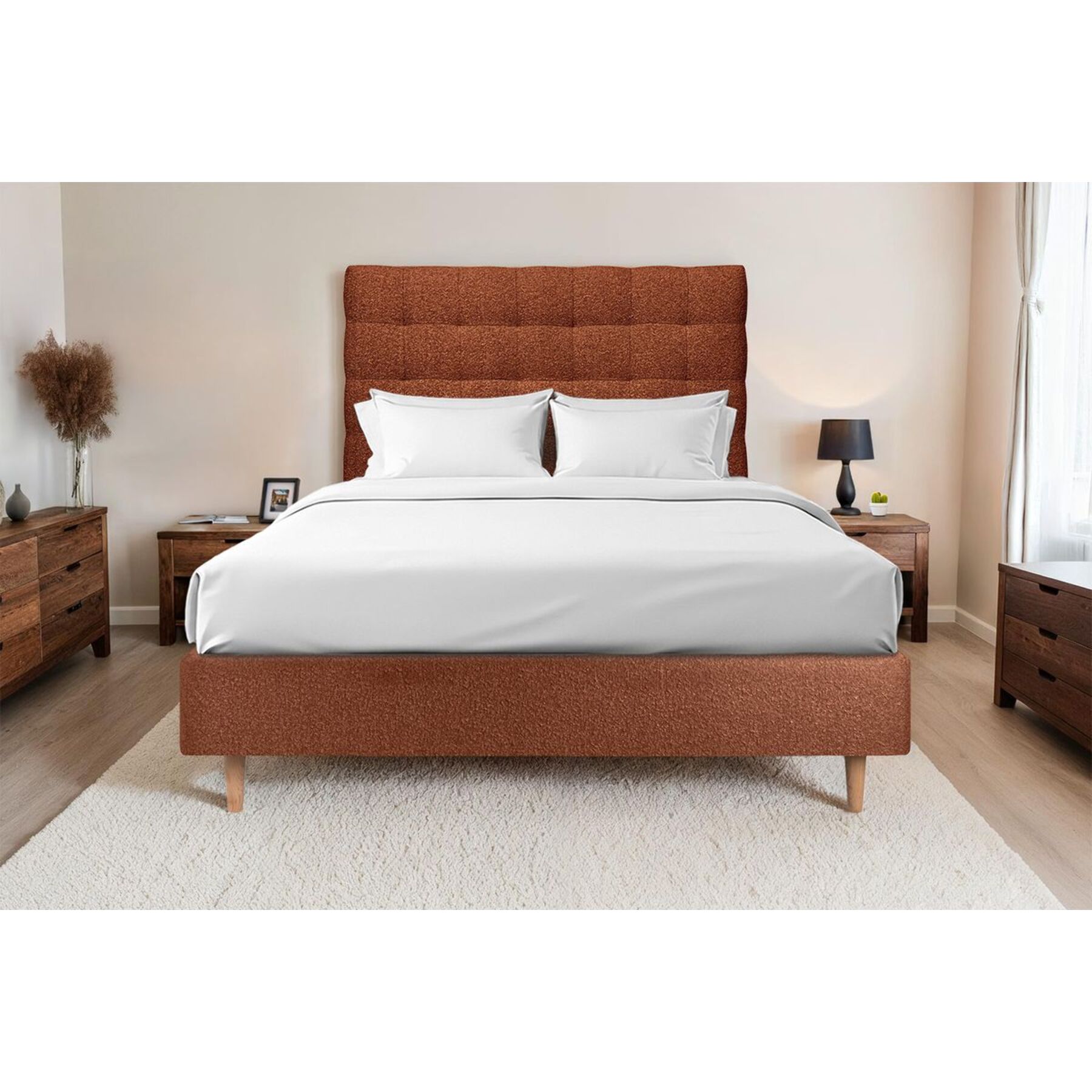 Tete de lit Capitonnée Bouclette - Rembourrée A poser