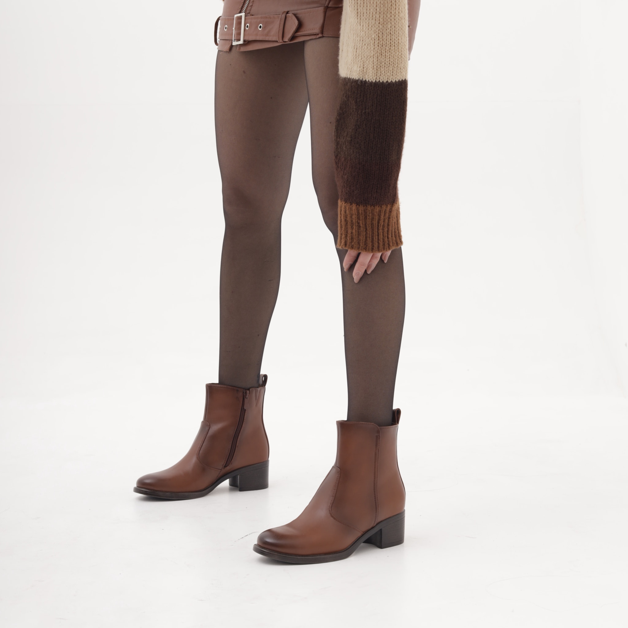 STIVALETTO CLASSIC LISCIO CUOIO